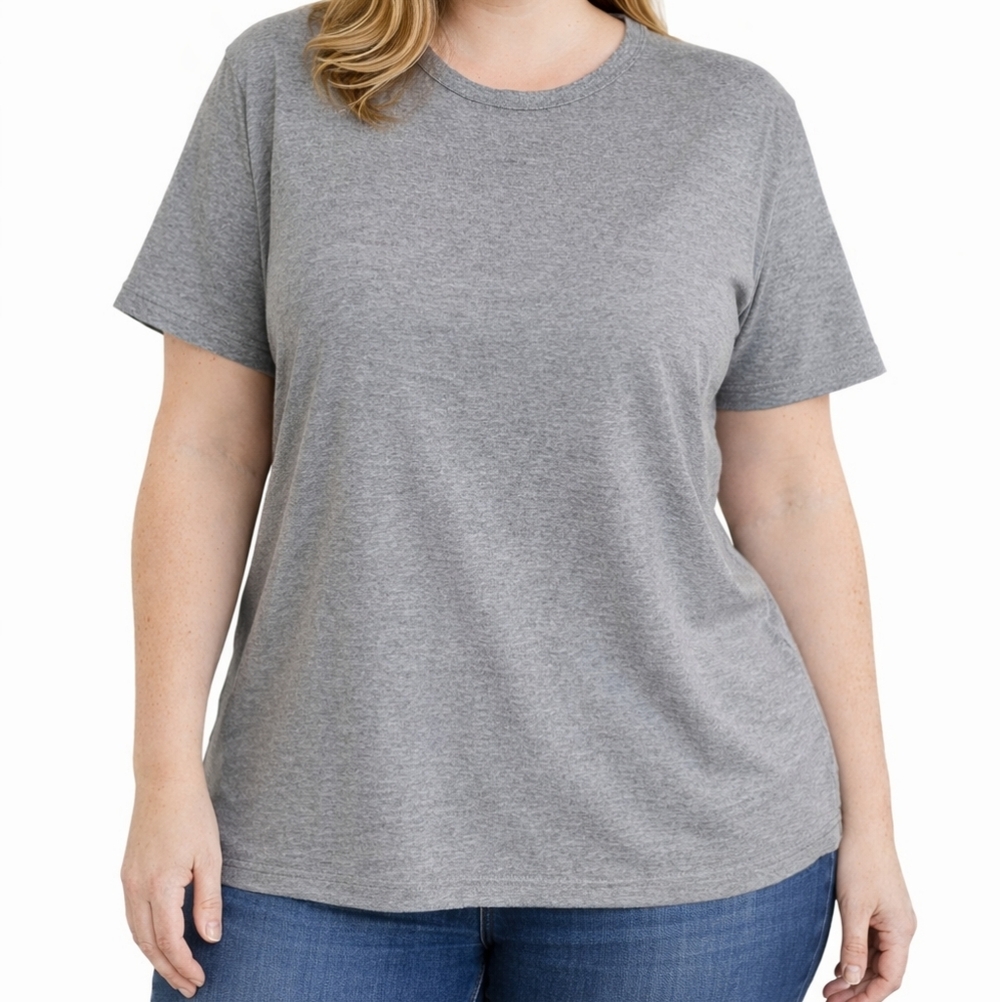 Duluth Trading Co Gray Short Sleeve Tee Sz XXL Ladies T-Shirt Top Comfort Work